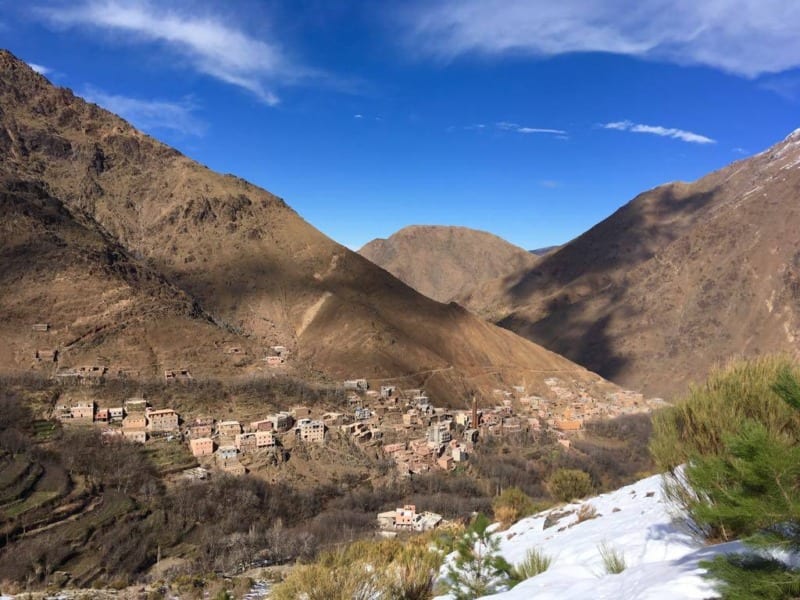 berber villages of atlas mountains morocco