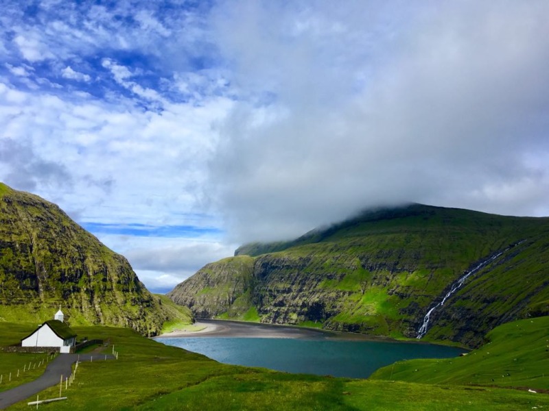 Saksun high trail in the Faroe Islands